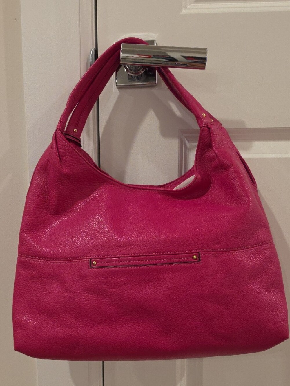 Michael Kors Austin Hobo Pink Pebbled Leather Shoulder Bag with Gold Hardware - Picture 2 of 15